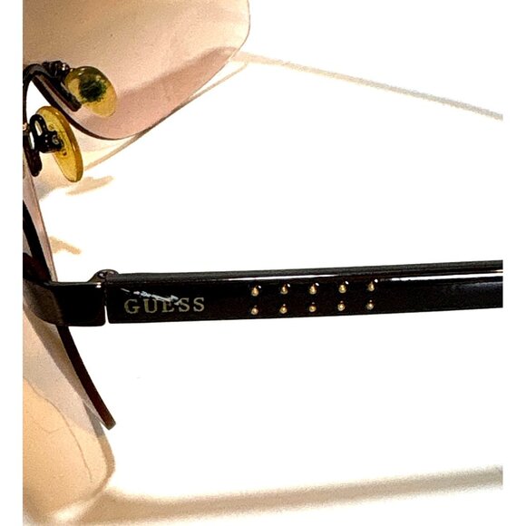 Guess GL0523 Brown Gradient Lens Rimless Sunglasses - Picture 2 of 5
